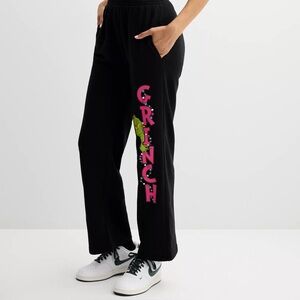 Black Grinch Graphic Sweatpants